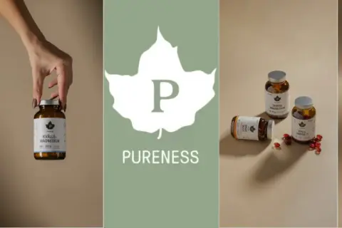 Pureness erbjuder kosttillskott som kreatin, kvällsmagnesium och trippel magnesium för en hälsosam livsstil.