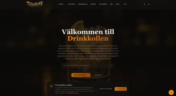 Välkommen till Drinkkollen! Här hittar du enkla drinkar och cocktails för alla tillfällen. Sök eller bläddra bland kategorierna för inspiration.