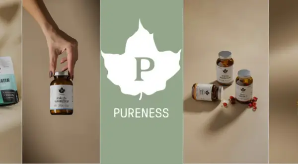 Pureness erbjuder kosttillskott som kreatin, kvällsmagnesium och trippel magnesium för en hälsosam livsstil.