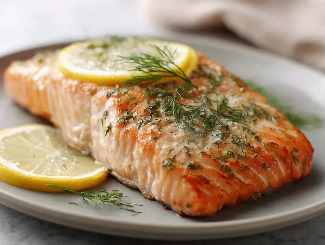Saftig lax i ugn, perfekt tillagad med citron och dill. En klassiker som alltid smakar bra.
